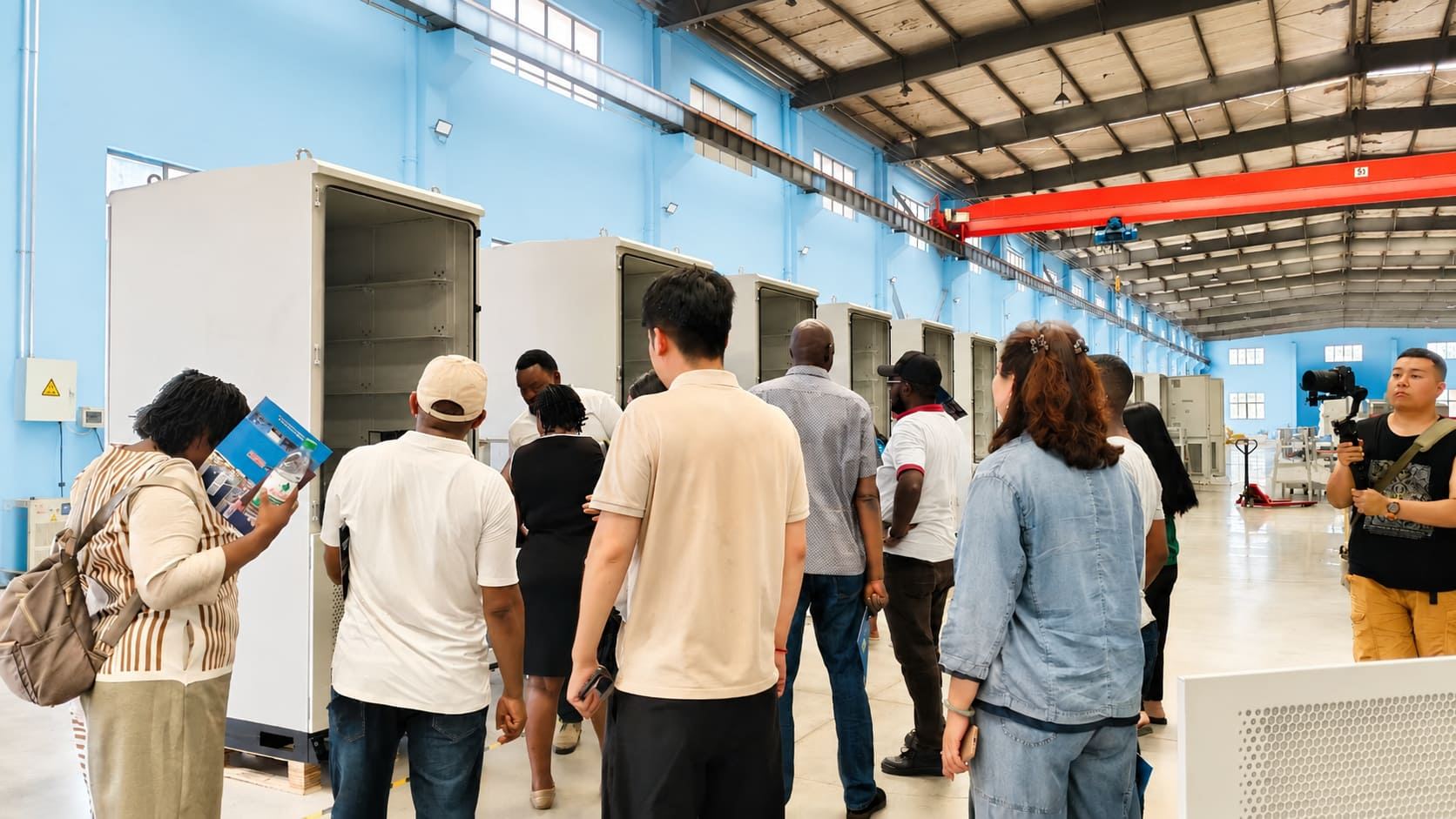 Customers from Nigeria Visit Deman Power Factory for Generator Manufacturing Inspection